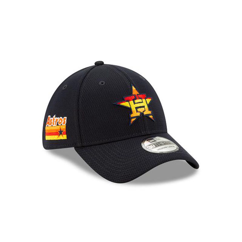 MLB Houston Astros 2021 Spring Training 39Thirty Stretch Fit (HZI6769) - Blue New Era Caps